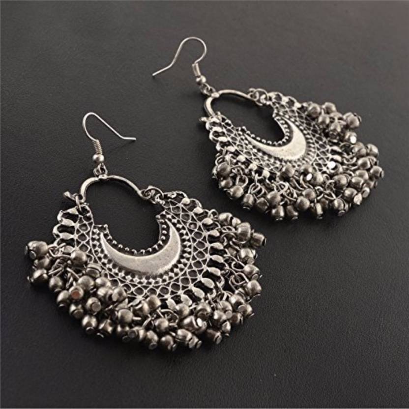 Yellow Chimes Oxidised Drop Style Afghani Earrings Multicolor Online in  India, Buy at Best Price from Firstcry.com - 12973359